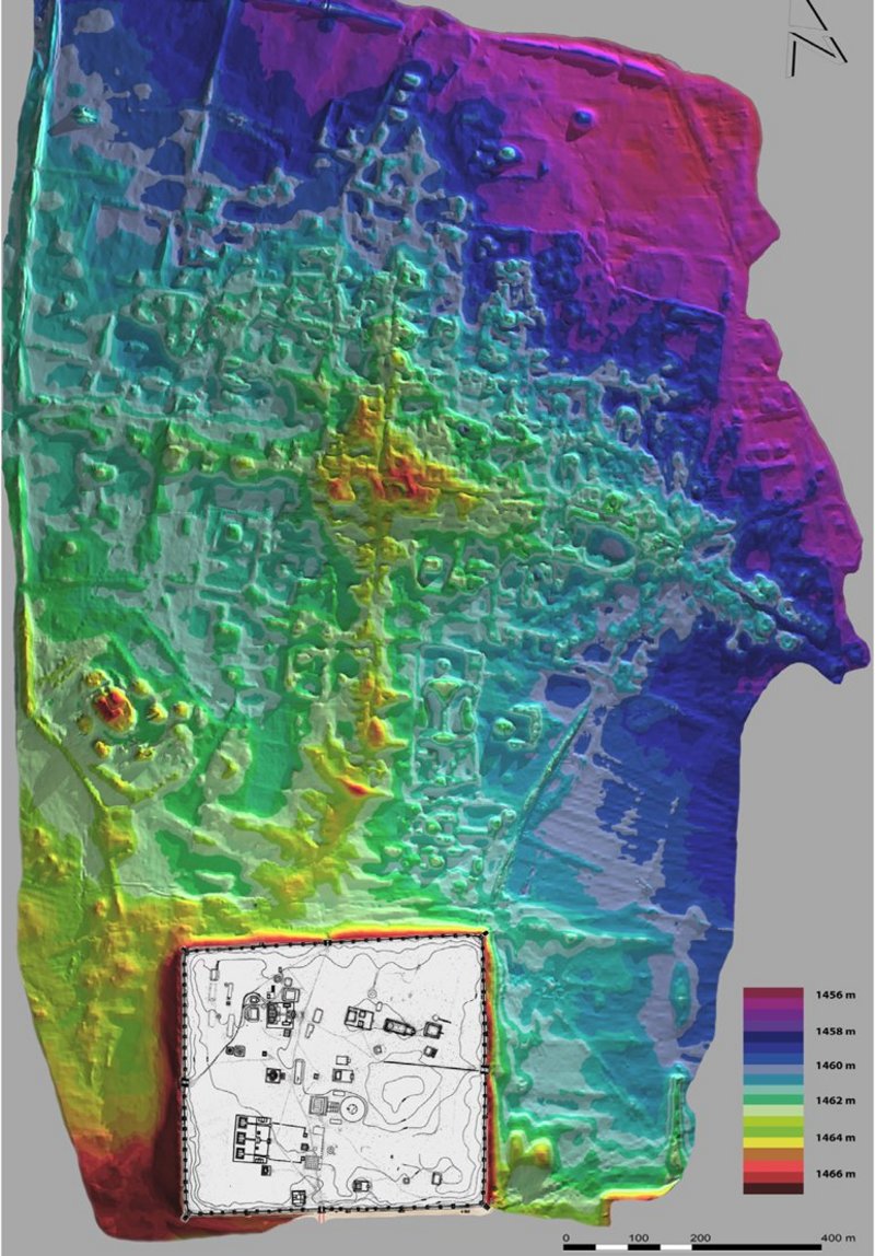 Karakoram relief map