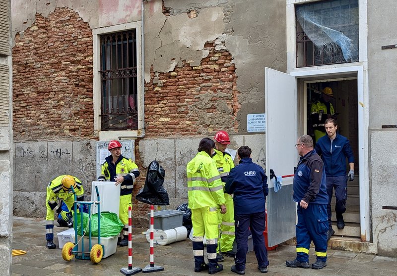 Die Cultural Heritage Response Unit (CHRU) mit Freiwilligen des italienischen Zivilschutzes